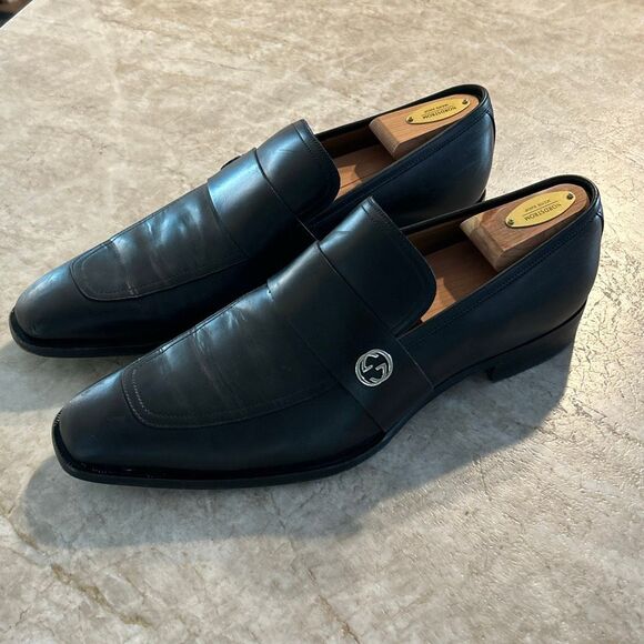 GUCCI Soft Leather Slip On Shoes Size 10
